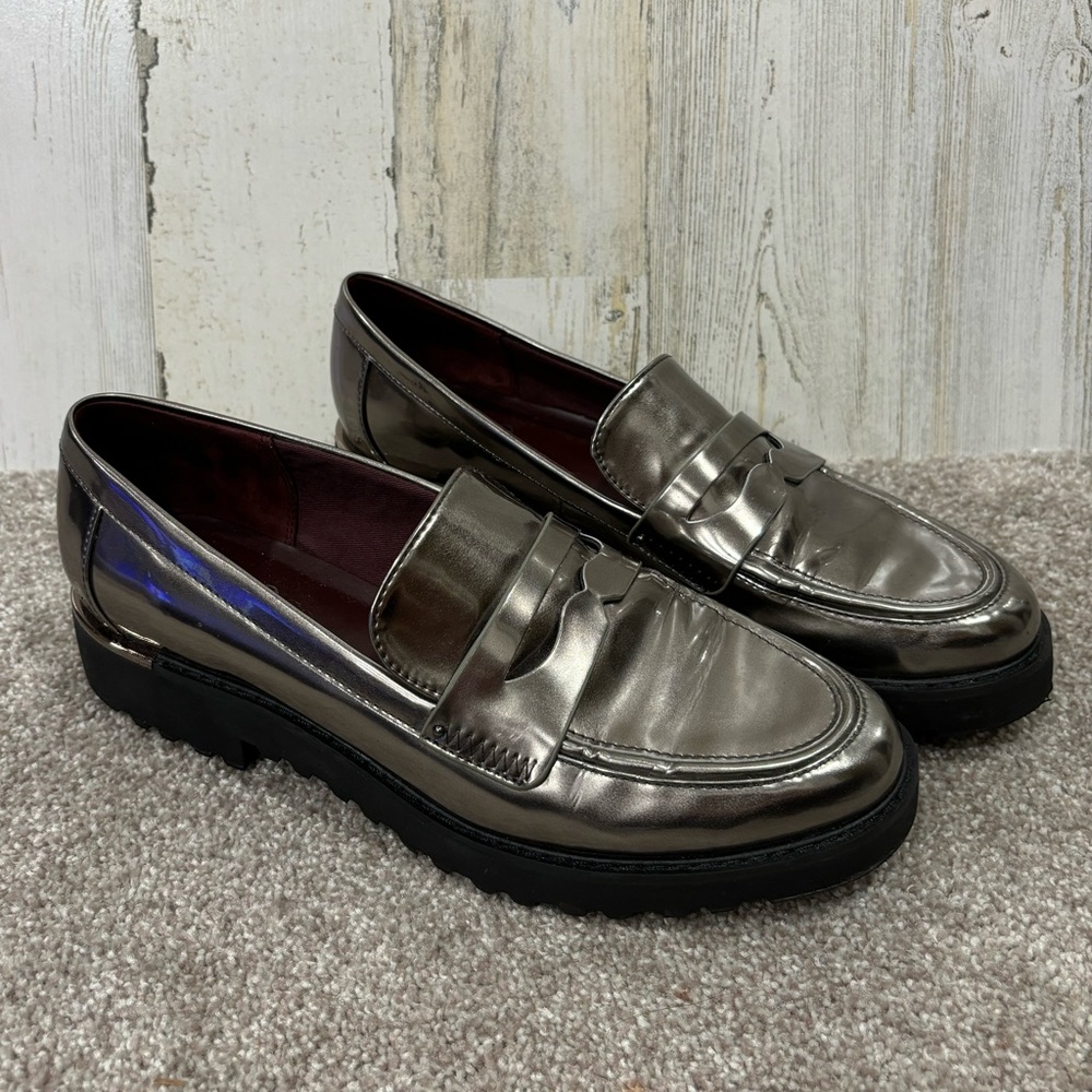 Franco Sarto Metallic Loafers